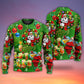 Christmas Funny Santa Holiday Tree Glow Sweater For Winter Celebrations Family Events And Relaxed Seasonal Styling