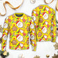 Christmas Santa Snowman Gingerbread Sweets Sweater For Festive Events Weekend Outings And Comfortable Winter Style
