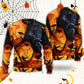 Halloween Raven Pumpkin Night Sweater For Fantasy Fans Casual Outings And Weekend Adventures