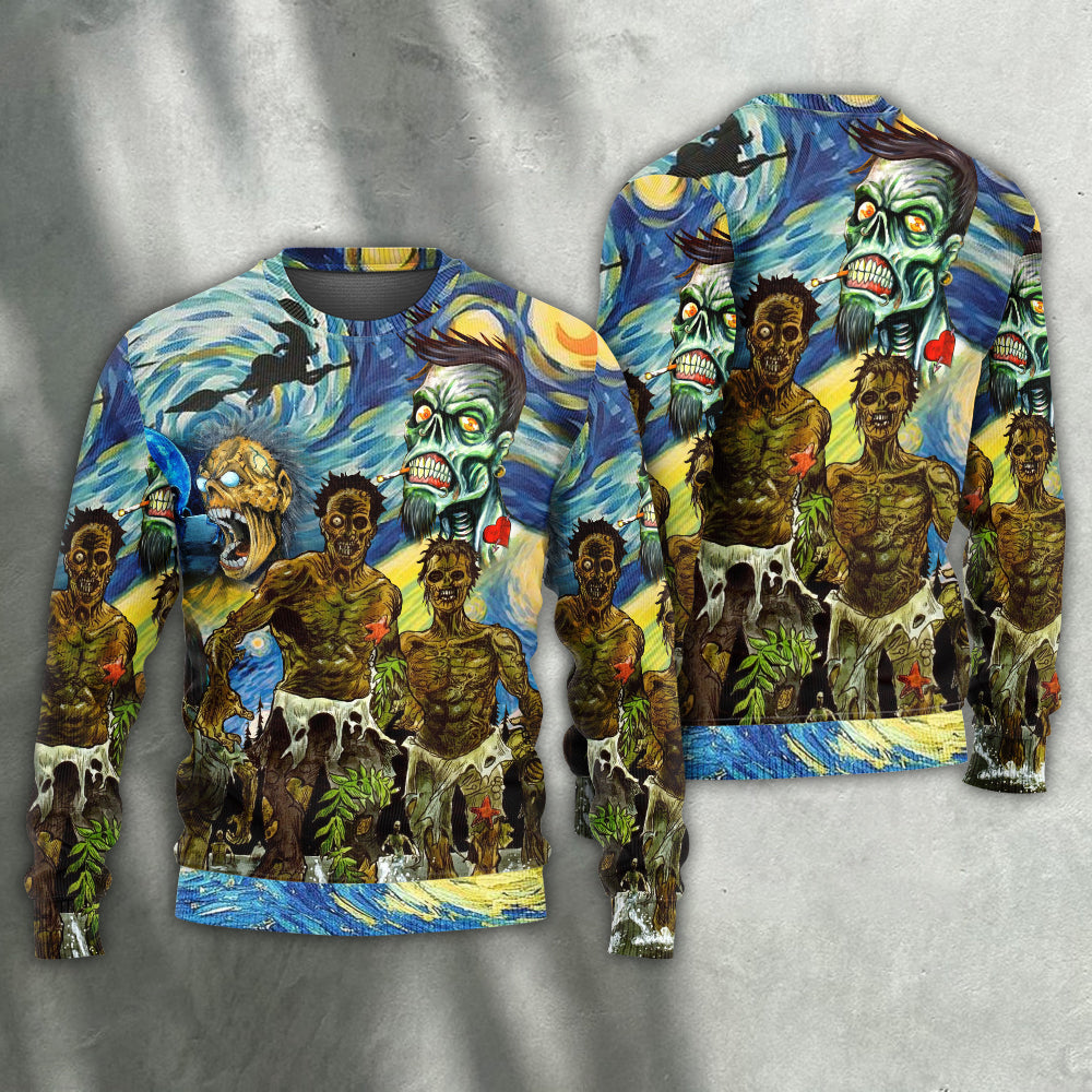 Halloween Funny Night Fantasy Sweater For Halloween Events Weekend Outings And Creative Gift Giving