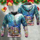 Whale Happy New Year Ocean Art - Hoodie