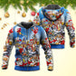 Funny Christmas Santa Drinking Beer Hoodie For Holiday Parties Weekend Outings And Cheerful Gift Giving