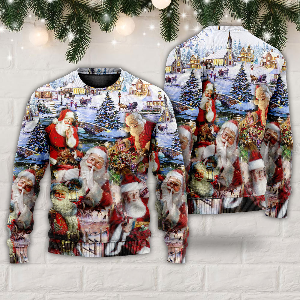 Christmas Santa Holiday Fun Sweater For Seasonal Parties Cozy Gatherings And Thoughtful Holiday Gifts