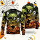 Halloween Pumpkin Ghost Fantasy Sweater For Art Lovers Holidays Parties And Comfortable Wear