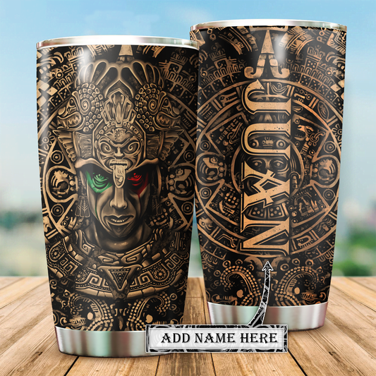 Aztec Mexico Personalized 20 Oz Tumbler For Coffee Travel And Daily Drinks