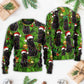 Black Cat Christmas Merry Xmas Sweater For Festive Family Events Casual Wear And Holiday Gift Giving