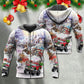 Christmas Car Run Holiday Cheer Hoodie For Holiday Gatherings Winter Travel And Seasonal Gifting