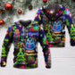 Bright Neon Christmas Lights Hoodie For Holiday Vacations Winter Events And Everyday Comfort