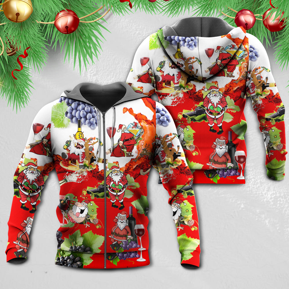 Santa Holiday Party Fun Hoodie For Festive Streetwear Winter Outings And Christmas Celebrations