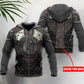 Blue Viking Blood Traditional Personalized Hoodie For Bold Streetwear Outdoor Trips And Mythology Enthusiasts