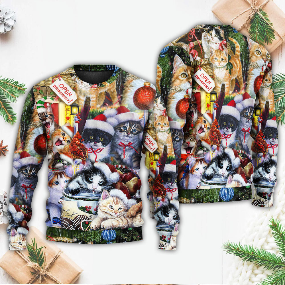 Christmas Cat Xmas Sweater For Holiday Travel Winter Outings And Cheerful Gift Giving