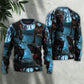 Halloween Black Cat Spooky Sweater For Art Lovers Holidays Parties And Comfortable Wear