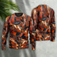 Violin Intelligent Music Sweater For Rehearsals Weekend Outings And Expressive Casual Styling