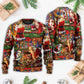 Christmas Santa Claus Merry Xmas Sweater For Festive Parties Family Photos And Comfortable Seasonal Wear