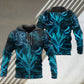Blue Fantasy Lightning Dragon Hoodie For Mythical Adventures Weekend Outings And Thoughtful Gifting