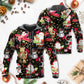 Christmas Joyful Santa Snowman Merry Xmas - Hoodie
