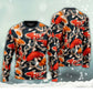 Colorful Koi Fish Swimming Sweater For Seaside Adventures Outdoor Events And Relaxed Daily Style