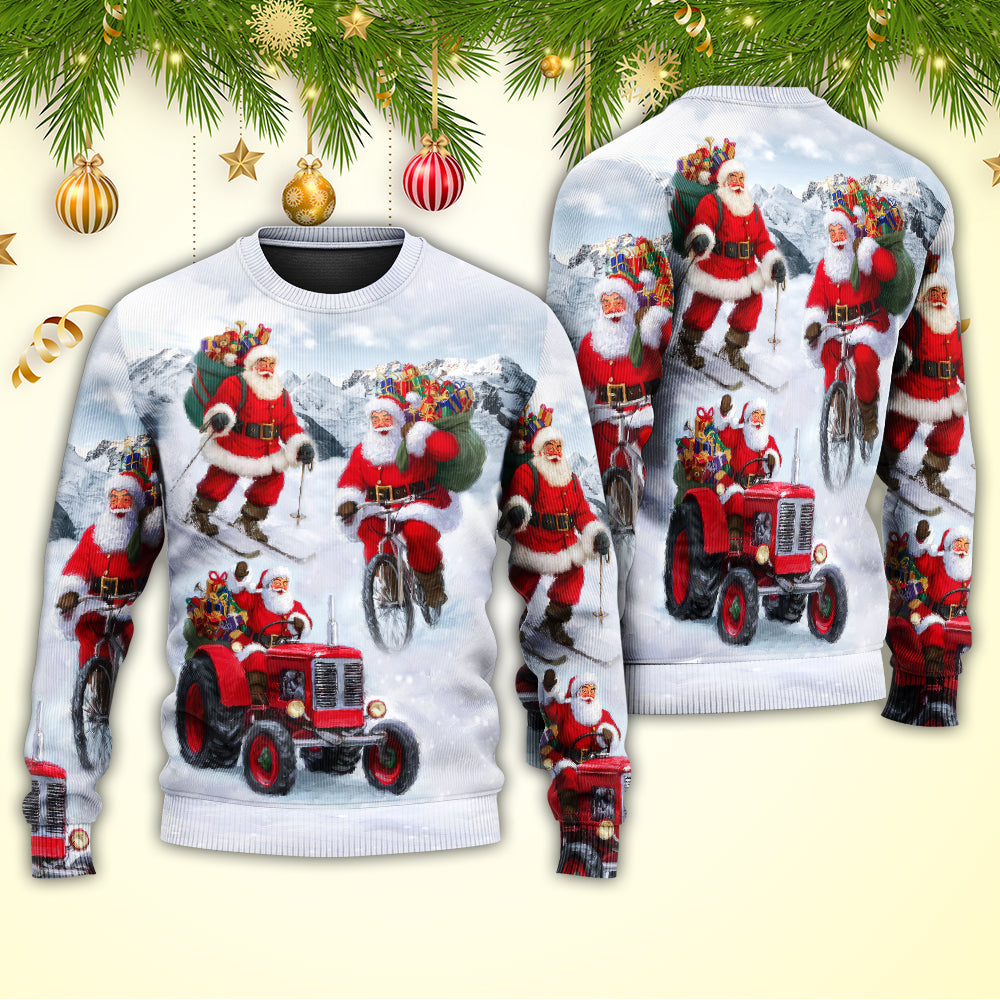 Christmas Fun With Santa Gift Sweater For Festive Family Events Casual Wear And Holiday Gift Giving