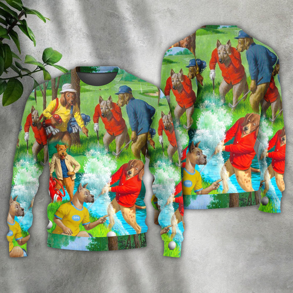 Golf Dog Sweater For Outdoor Activities Weekend Trips And Relaxed Everyday Outfits