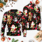 Christmas Joyful Santa Snowman Merry Xmas Sweater For Seasonal Parties Cozy Gatherings And Thoughtful Holiday Gifts
