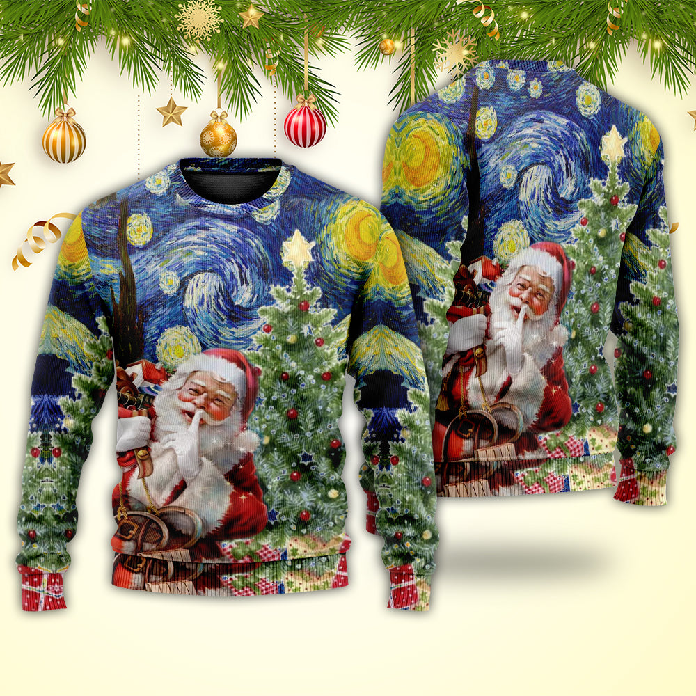 Christmas Shhh Secret Gift For You Sweater For Winter Parties Seasonal Adventures And Relaxed Everyday Styling