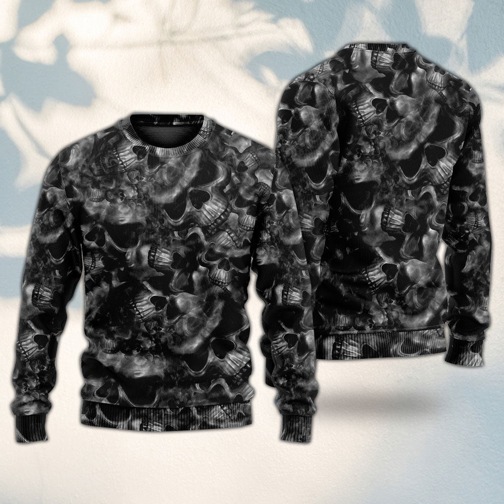 Skull Symbolic Sweater For Halloween Events Weekend Outings And Creative Gift Giving