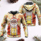 Cute Hippie Christmas Santa Groovy Hoodie For Seasonal Parties Casual Wear And Thoughtful Holiday Gifts