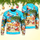 Christmas Santa Beach Holiday Funny Sweater For Seasonal Parties Cozy Gatherings And Thoughtful Holiday Gifts