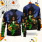 Halloween Witch Ghost Dark Forest Sweater For Art Lovers Holidays Parties And Comfortable Wear