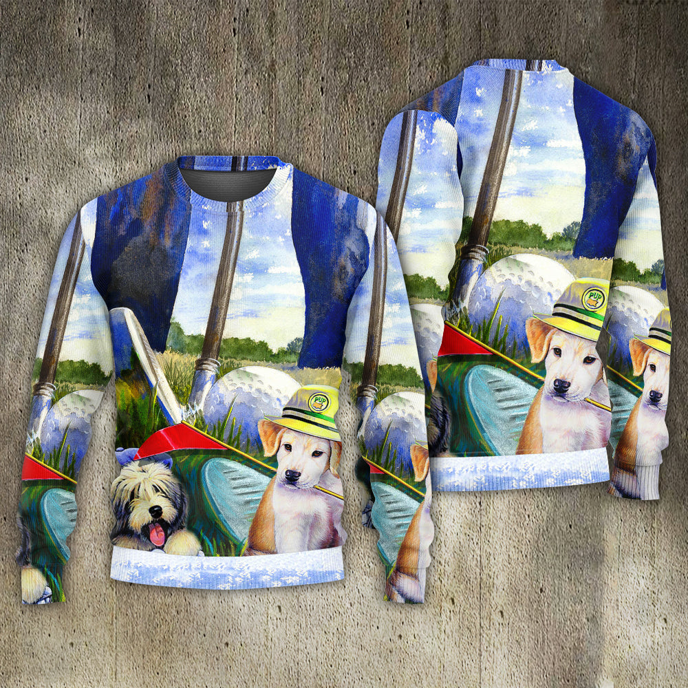 Funny Golf Dog Sweater For Animal Inspired Style Events And Comfortable Daily Wear