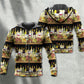 Wine Tasting Border Stripe Hoodie For Comfortable Daily Outfits Holidays And Casual Wear