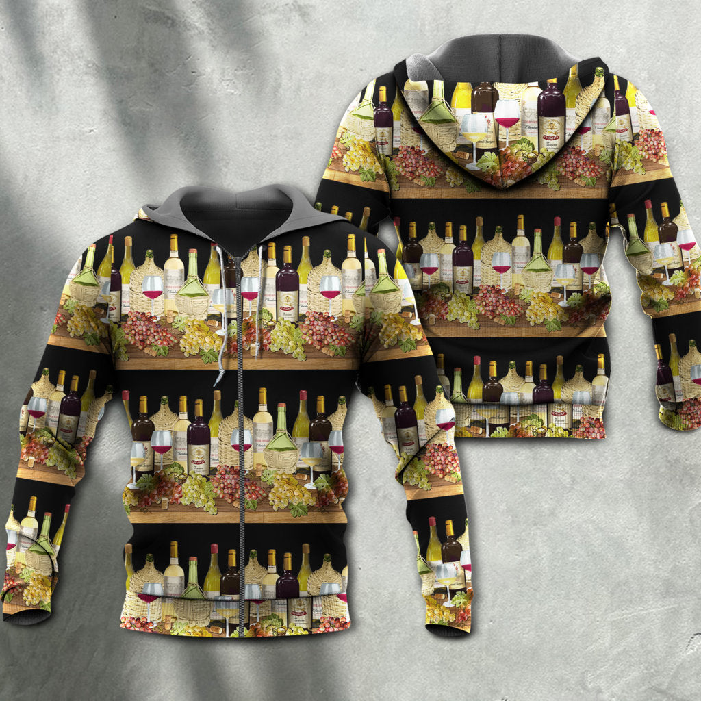 Wine Tasting Border Stripe Hoodie For Comfortable Daily Outfits Holidays And Casual Wear