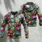 Hippie Dice Flower Hoodie For Colorful Outings Music Events And Everyday Style