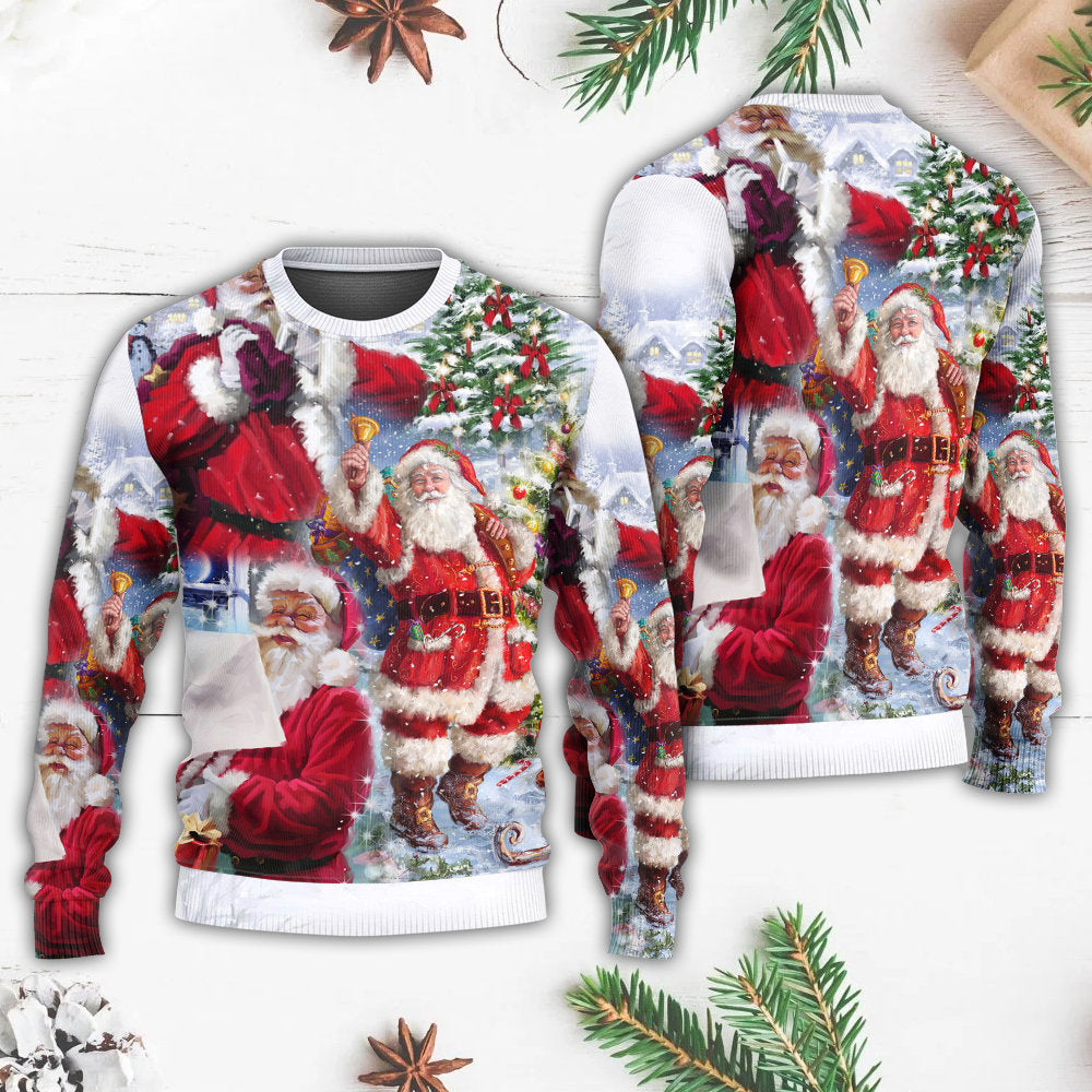 Christmas Santa Holiday Arrival Sweater For Festive Parties Family Photos And Comfortable Seasonal Wear