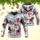 Christmas Santa Snow Mountain Hoodie For Festive Days Casual Adventures And Thoughtful Seasonal Gifting