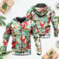 Christmas Santa Vacation Beach Joyful - Hoodie
