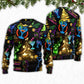 Christmas Cocktail Neon Sweater For Festive Family Events Casual Wear And Holiday Gift Giving