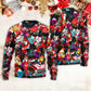 Christmas Guitar Music Santa Sweater For Seasonal Parties Cozy Gatherings And Thoughtful Holiday Gifts