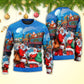 Christmas Santa Train Gift Sweater For Seasonal Parties Cozy Gatherings And Thoughtful Holiday Gifts