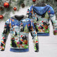 Black Christmas Cat Catmas Hoodie For Festive Days Casual Adventures And Thoughtful Seasonal Gifting