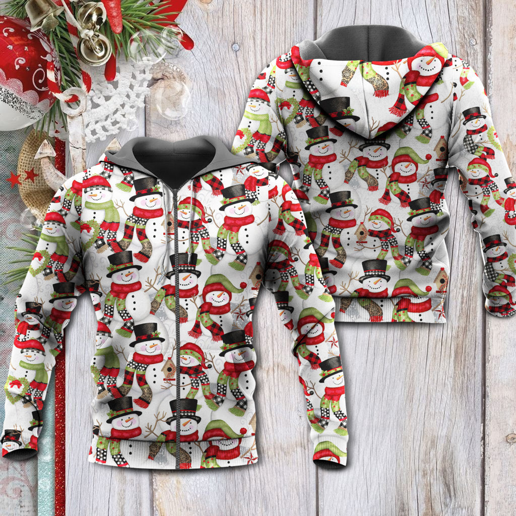 Christmas Snowman Family Joy Hoodie For Winter Adventures Family Gatherings And Festive Everyday Style