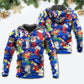 Christmas Tree Socks Season Joy Hoodie For Christmas Events Holiday Travel And Comfortable Casual Outfits