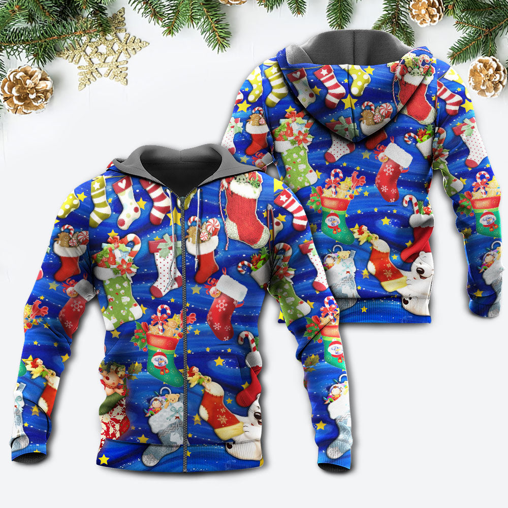 Christmas Tree Socks Season Joy Hoodie For Christmas Events Holiday Travel And Comfortable Casual Outfits