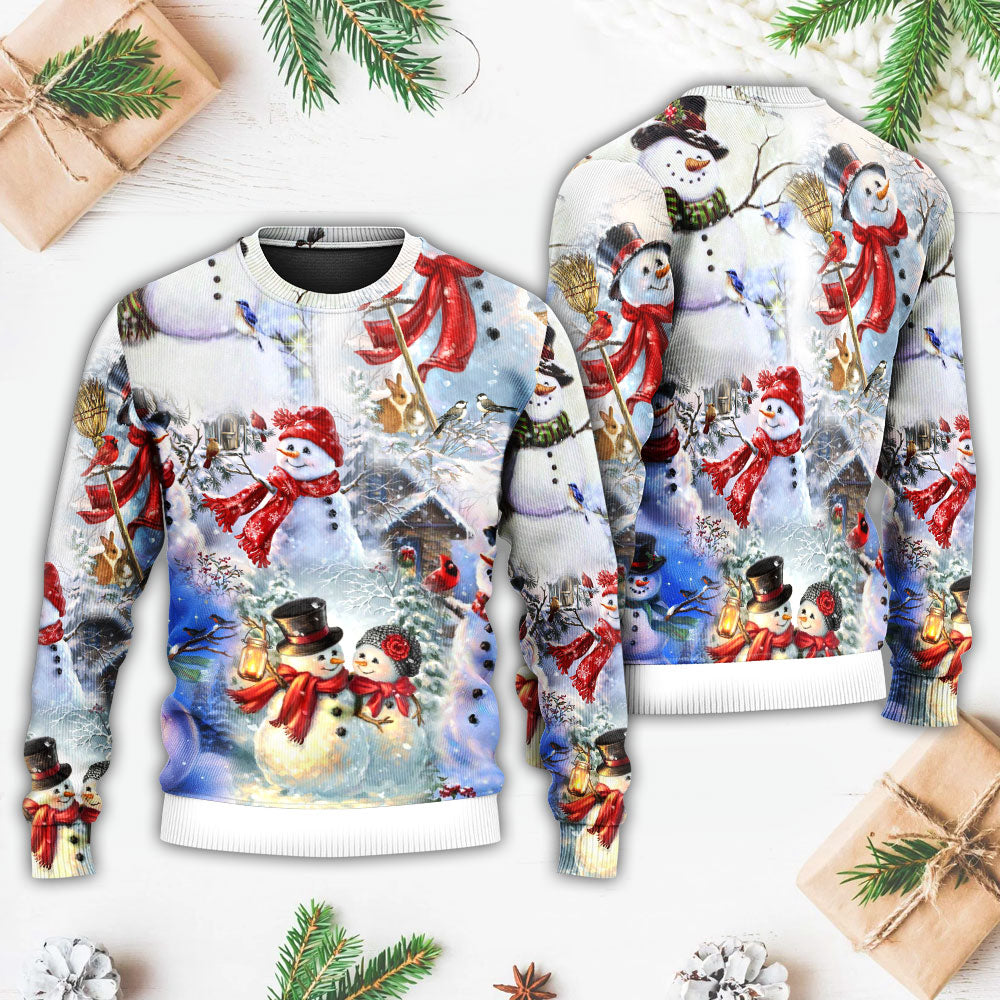 Snowman Christmas Merry Xmas Sweater For Holiday Travel Winter Outings And Cheerful Gift Giving