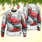 Christmas Santa Red Truck Xmas Is Coming Sweater For Winter Celebrations Family Events And Relaxed Seasonal Styling