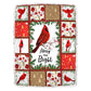 Cardinal Christmas Merry And Bright Flannel Blanket For Cozy Bedroom Sofa Decor