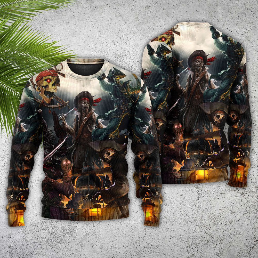 Skull Fantasy Ghost Pirate Sweater For Casual Wear Parties And Thoughtful Gifting
