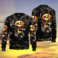Skull Flowers Growth From Darkness Sweater For Alternative Outfits Seasonal Events And Everyday Comfort