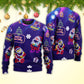 Christmas Santa Neon Light Party Sweater For Holiday Parties Family Gatherings And Seasonal Gift Giving