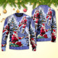Christmas Santa Story Night Xmas Is Coming Sweater For Family Gatherings Winter Travel And Everyday Seasonal Comfort